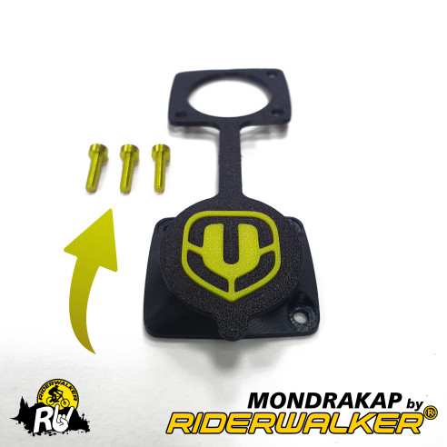 MONDRAKAP - Couvercle Hermétique Amélioré pour Port de Charge Mondraker avec Vis Colorées