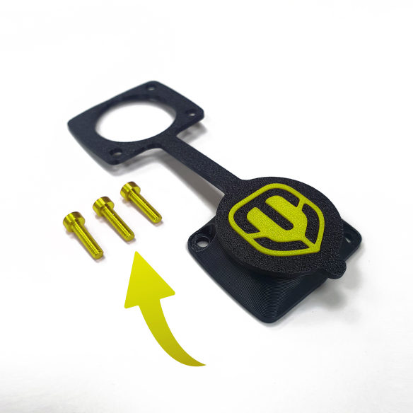 MONDRAKAP - Couvercle Hermétique Amélioré pour Port de Charge Mondraker avec Vis Colorées