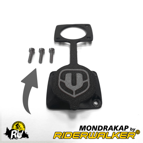 MONDRAKAP - Couvercle Hermétique Amélioré pour Port de Charge Mondraker avec Vis Colorées