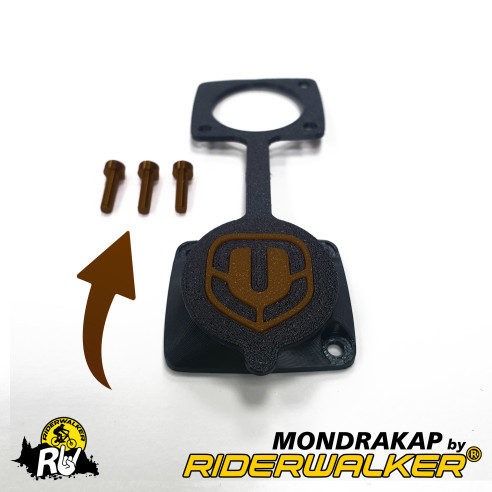 MONDRAKAP - Couvercle Hermétique Amélioré pour Port de Charge Mondraker avec Vis Colorées