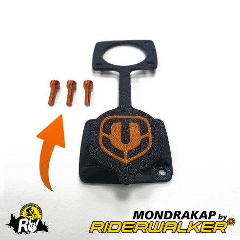 MONDRAKAP - Couvercle Hermétique Amélioré pour Port de Charge Mondraker avec Vis Colorées