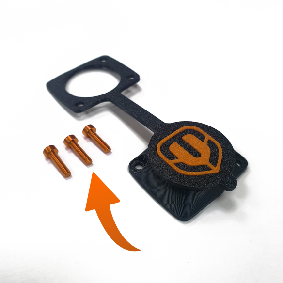 MONDRAKAP - Couvercle Hermétique Amélioré pour Port de Charge Mondraker avec Vis Colorées