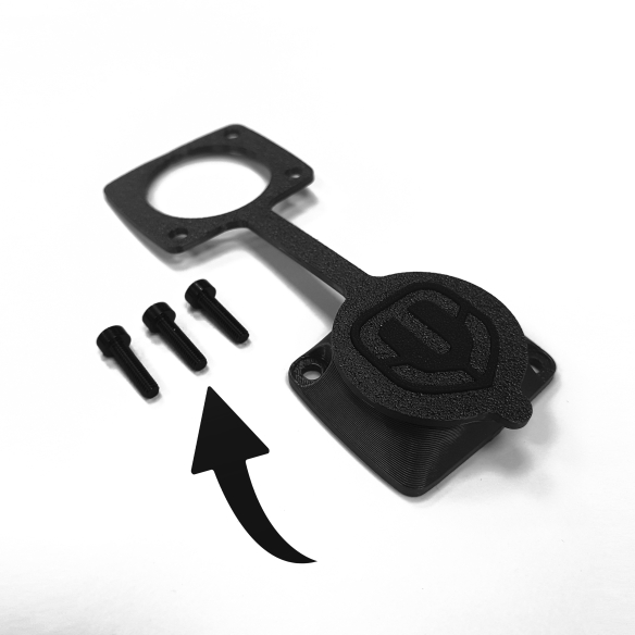 MONDRAKAP - Couvercle Hermétique Amélioré pour Port de Charge Mondraker avec Vis Colorées