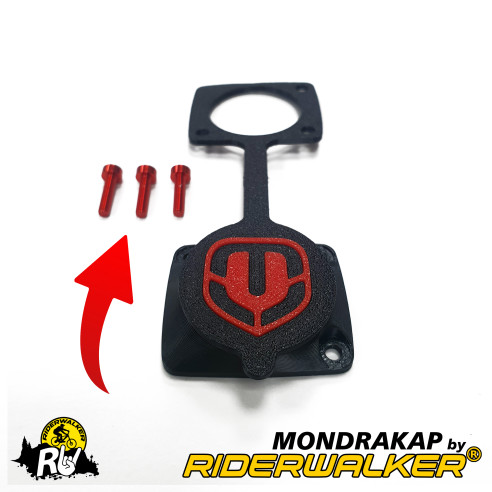 MONDRAKAP - Couvercle Hermétique Amélioré pour Port de Charge Mondraker avec Vis Colorées