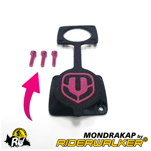 MONDRAKAP - Couvercle Hermétique Amélioré pour Port de Charge Mondraker avec Vis Colorées