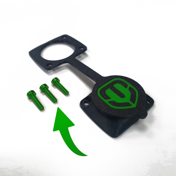 MONDRAKAP - Couvercle Hermétique Amélioré pour Port de Charge Mondraker avec Vis Colorées