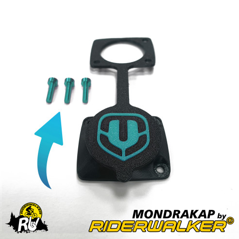 MONDRAKAP - Couvercle Hermétique Amélioré pour Port de Charge Mondraker avec Vis Colorées