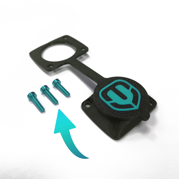 MONDRAKAP - Couvercle Hermétique Amélioré pour Port de Charge Mondraker avec Vis Colorées