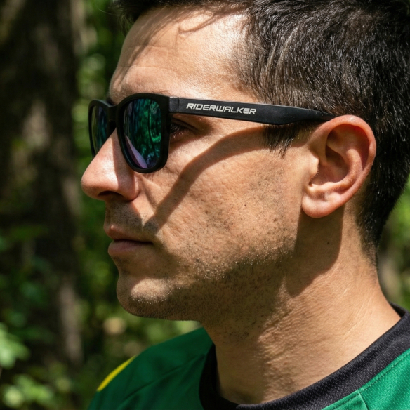 PADDOCK - Occhiali da Sole Lifestyle Polarizzati - Montatura Nero Opaco & Lenti TAC Antiriflesso