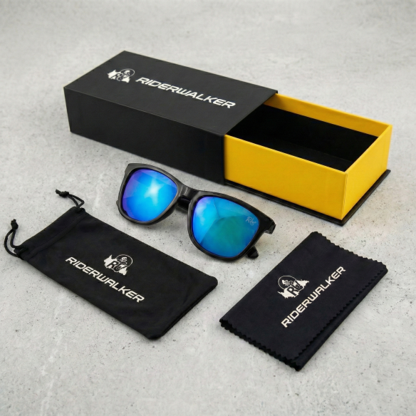 PADDOCK - Lunettes de Soleil Polarisées Lifestyle - Monture Noire Mate & Verres TAC Antireflets