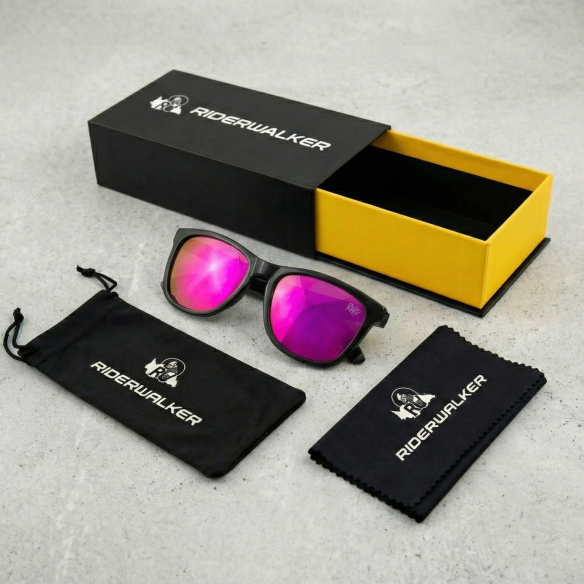 PADDOCK - Polarisierte Lifestyle Sonnenbrille - Mattschwarzer Rahmen & Entspiegelte TAC-Gläser