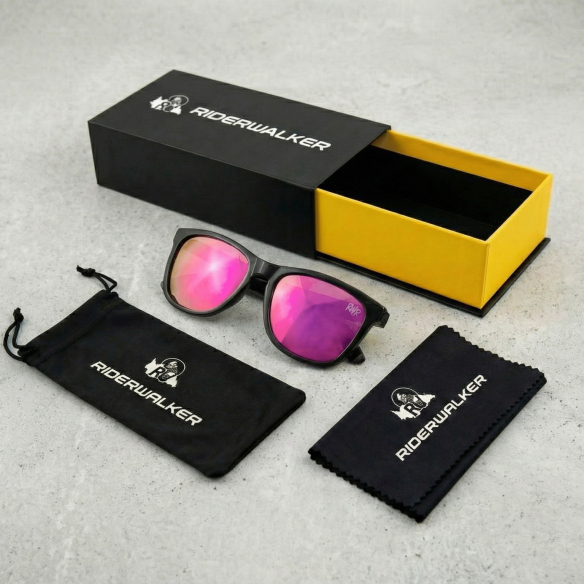 PADDOCK - Polarisierte Lifestyle Sonnenbrille - Mattschwarzer Rahmen & Entspiegelte TAC-Gläser