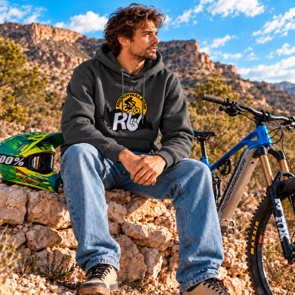 RIDERWALKER AFTER RIDE – Sudadera MTB Premium Bordada