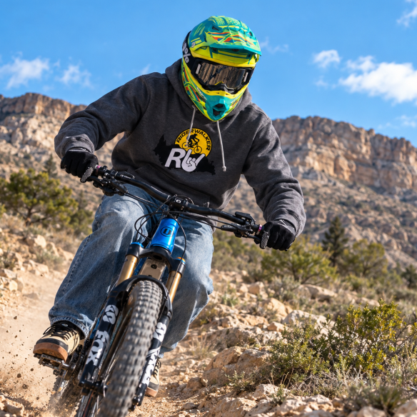 RIDERWALKER AFTER RIDE – Premium Embroidered MTB Hoodie