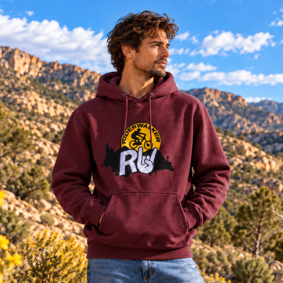 RIDERWALKER AFTER RIDE – Premium Embroidered MTB Hoodie