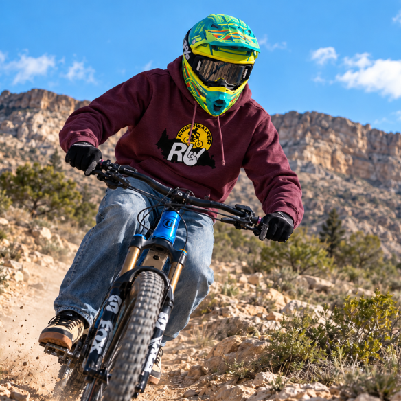 RIDERWALKER AFTER RIDE – Premium Embroidered MTB Hoodie