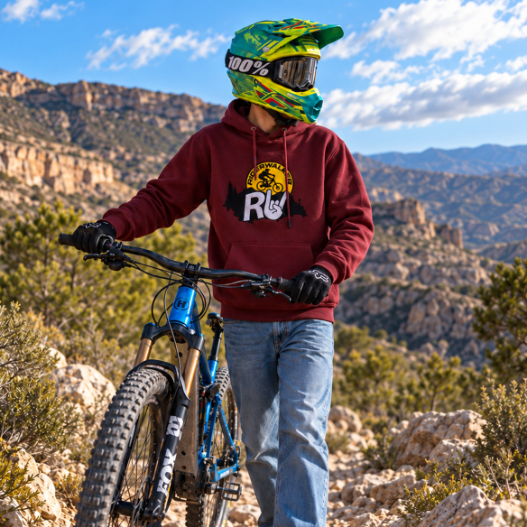 RIDERWALKER AFTER RIDE – Sudadera MTB Premium Bordada