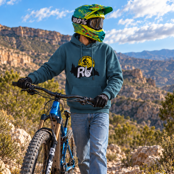 RIDERWALKER AFTER RIDE – Premium Embroidered MTB Hoodie