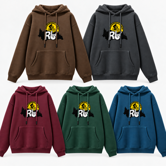 RIDERWALKER AFTER RIDE – Premium Embroidered MTB Hoodie