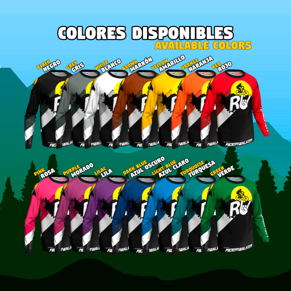 Custom Long-Sleeve MTB Jersey "RIDERWALKER" - Personalize It!