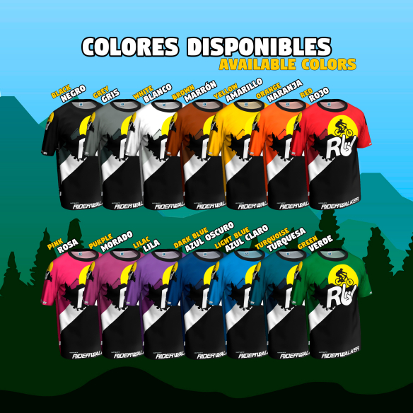 Custom Short Sleeve MTB Jersey RIDERWALKER Personalize It